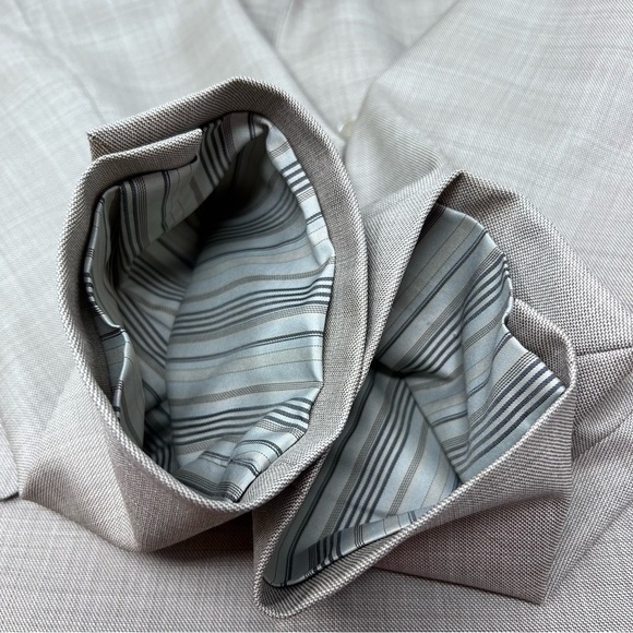 APT 9 Modern Fit Mens Wool Two Button Suit Jacket Sport Coat Size 44L Beige - Picture 11 of 14